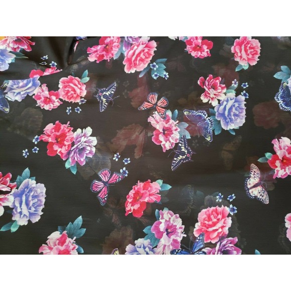 Torrid Sheer Lace Floral And Butterfly Blouse Size 0/0x - Picture 7 of 7